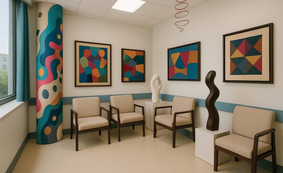 Galeria de arte em hospital | Casa Sul