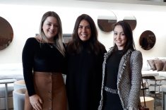 Márcia Almeida com Bruna Souza e Emanuella Souza, da B.E. Studio