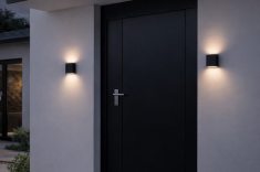 Arandela solar. Foto divulgação Yamamura.